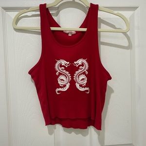 Urban Outfitters Red dragon tank